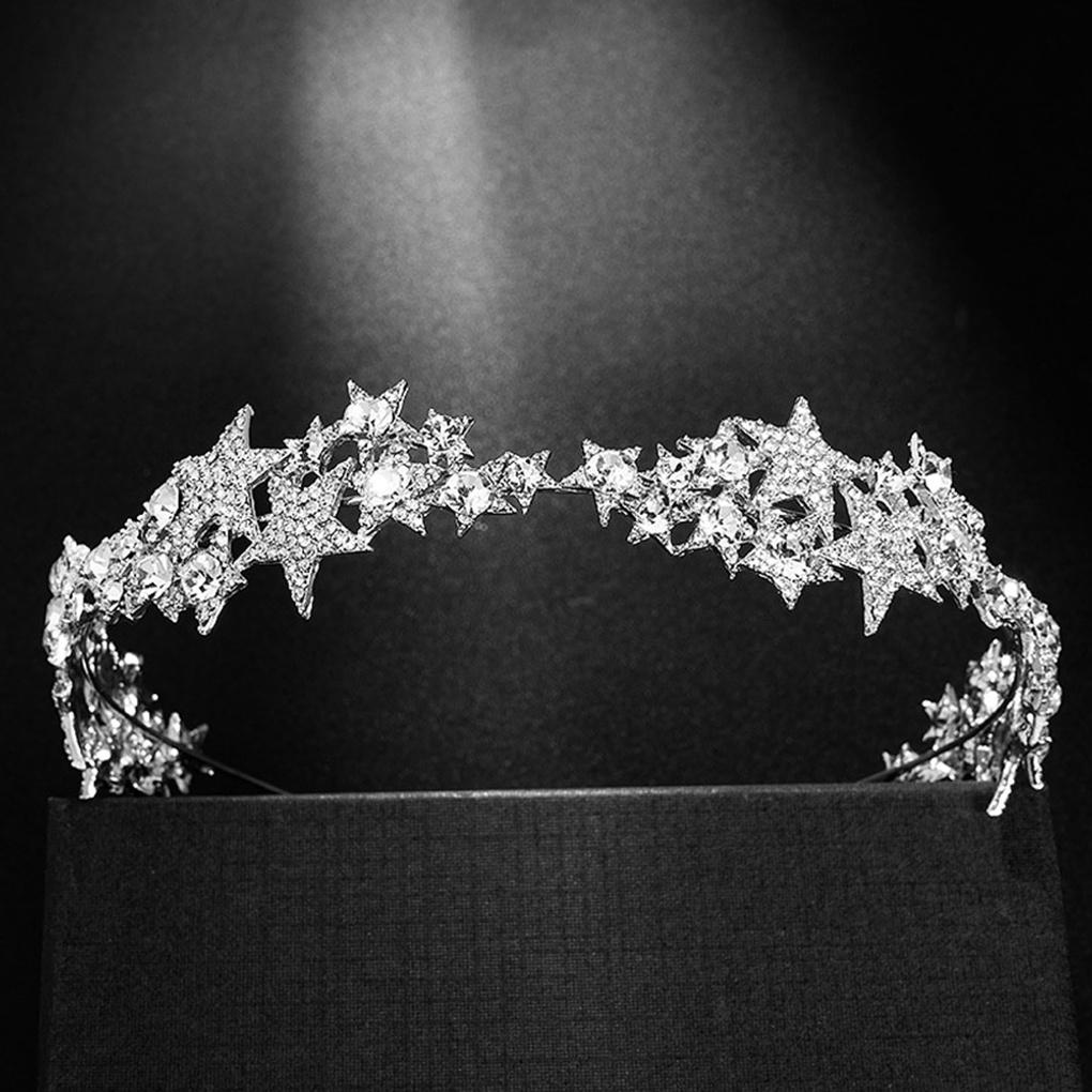 Women's Tiara Hairband Accessory Photo Shoot Cubic Headband