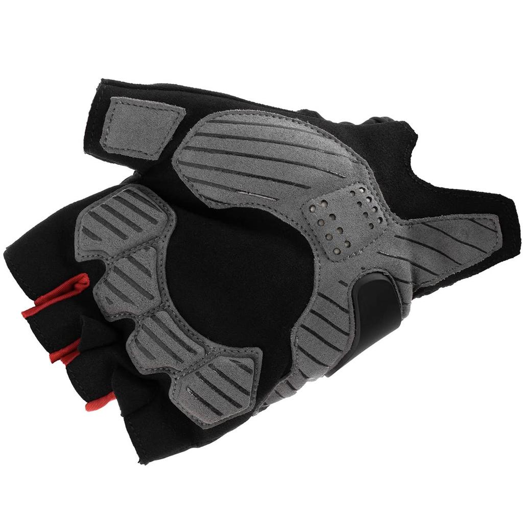 KOMINE Rękawice Motocyklowe Ochronne Bez Palców Siatkowe Jasnoszare Czarne M GK-2593