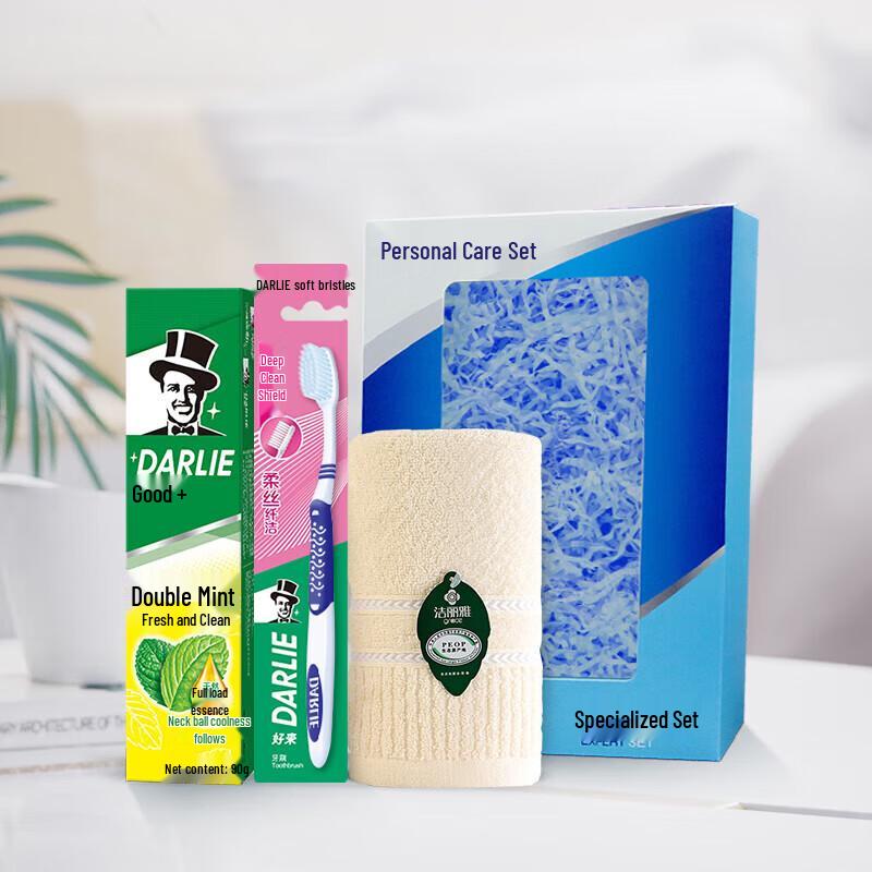

Darlie Toothpaste, Toothbrush & Towel Set