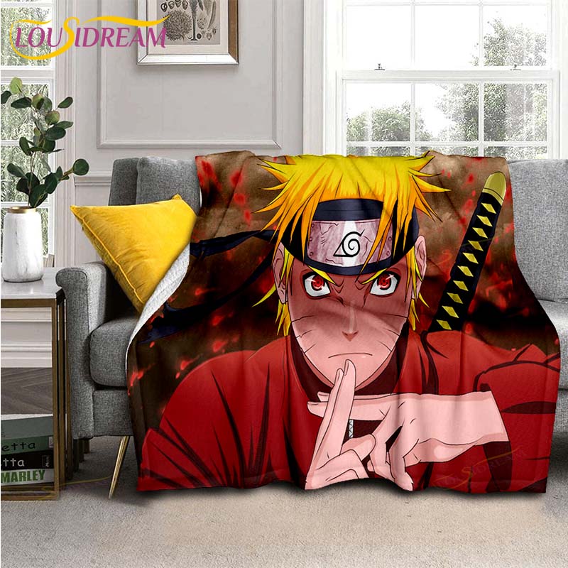 Cartoon Anime Naruto Blanket Couch Quilt Cover Travel Bedding Outlet Throw Blanket Flannel Blanket Bedspread