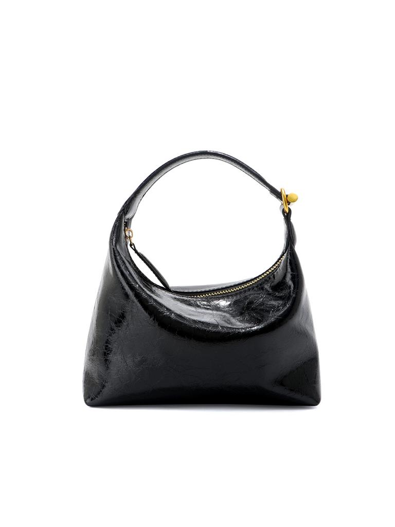 Niche Cowhide Handbag Women's High-end Leather Armpit Bag Simple Commuting Shoulder Crossbody Lunch Box