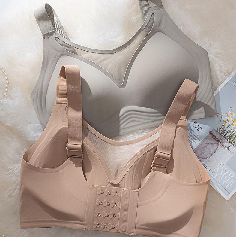 Breathable Seamless Bra for Women Soft Support Adjustable Breasts Comfortable Bra Plus Size Bra