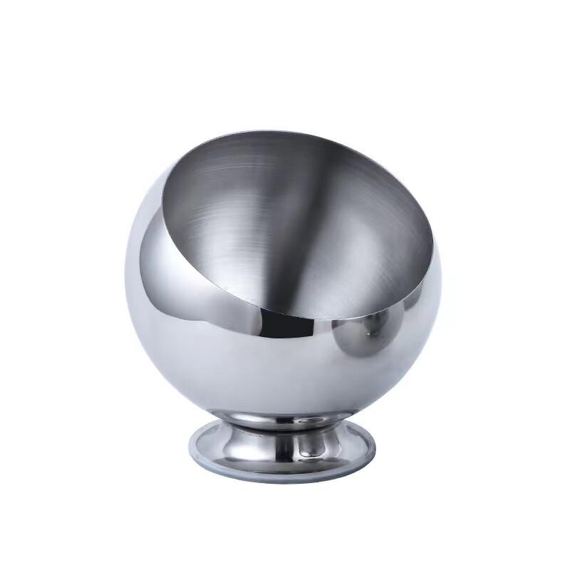 Shengjia Stainless Steel Slanted Condiment Bowl with Lid 14CM