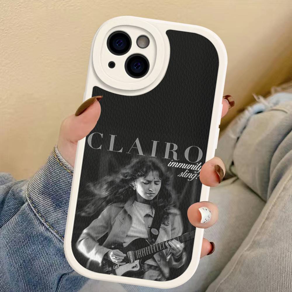 Singer C-Clairo Leder Handyhülle Für Iphone 16 15 14 Plus 13 12 11 Pro Max Hülle
