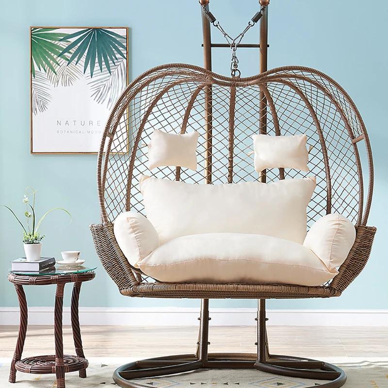 Hanging Chair Egg Chair Swing Cushion Cover Thickened Soft Rebound Breathable Non Deformable Cradle Vine Basket Cover No Padding