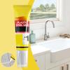 120ML White Caulk Sealant with Scraper/Brush Waterproof Strong Adhesion Bathroom Toilet