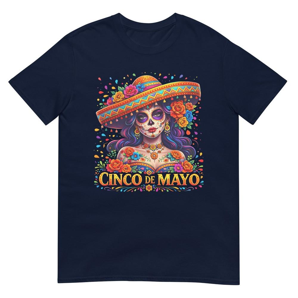 Cinco De Mayo Sugar Skull Girl Mexican Fiesta 5 Mayo Unisex TShirt S