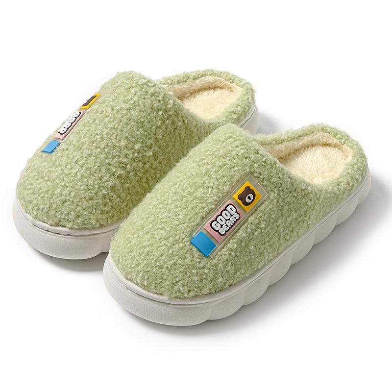 Cotton Slippers Autumn and Winter Indoor Home Hotel Thick-soled Plush Warm and Comfortable Shoes