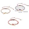 4mm Natural Stone Bracelets Hand-Woven Adjustable Lightweight Exquisite Weaving Chains Handmade Jewelry for Women