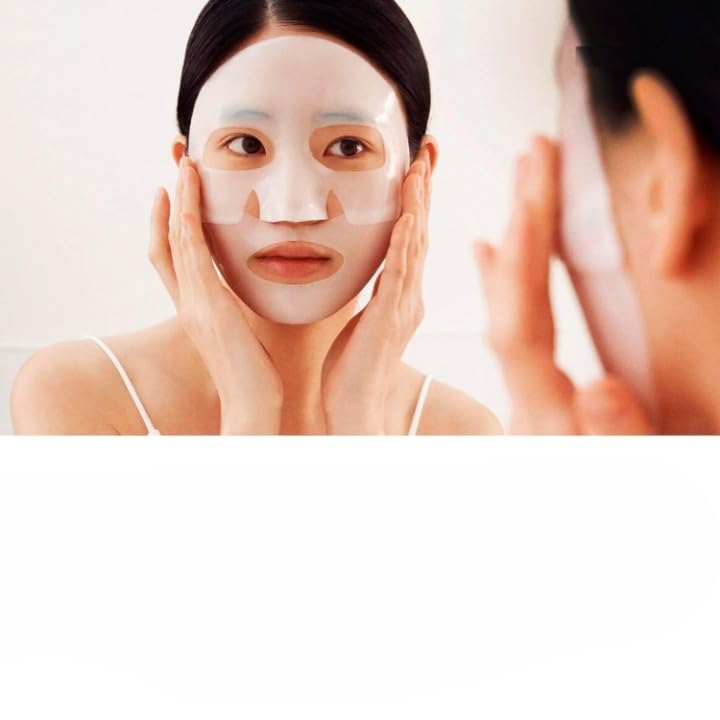 Nirviklpe Bio-Collagen Real Deep Mask - Collagen Face Mask, Hydrating Overnight, Pore Minimizing, Elasticity,Korean Glass Skin Mask for Korean Ski