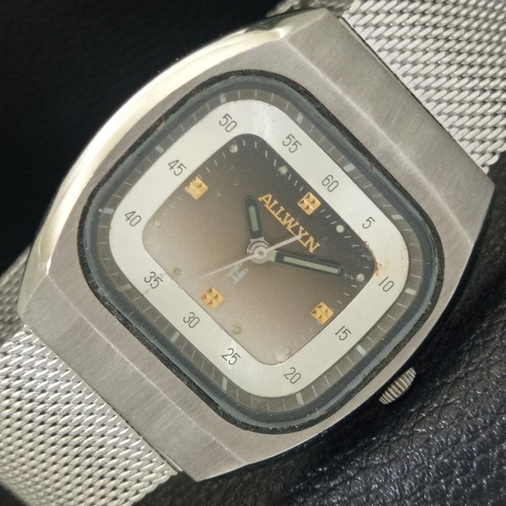 

HAND-WINDING VINTAGE ALLWYN 6300A INDIA MENS RAILWAY TIME WATCH a704026-1 R213h-a704026