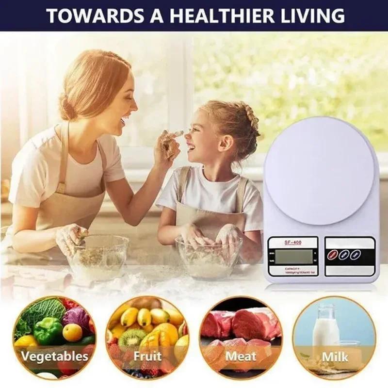 1PC 10kg/1g Digital Kitchen Scale Precise Food Balance Electronic Scale LCD Display Portable Digital Scales Kitchen Accessories