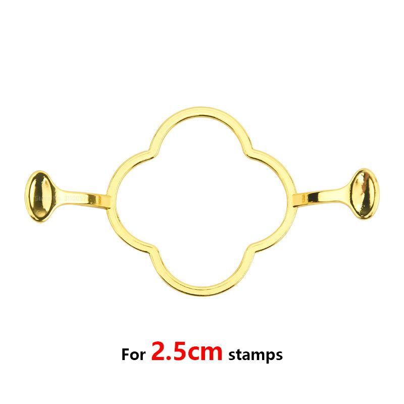 2/1pcs Wax Seal Stamp Molds Fixer Love Round Flower Shape DIY Tools Invitation Greeting Card Wedding Seals for 2.5cm Seal Stamp