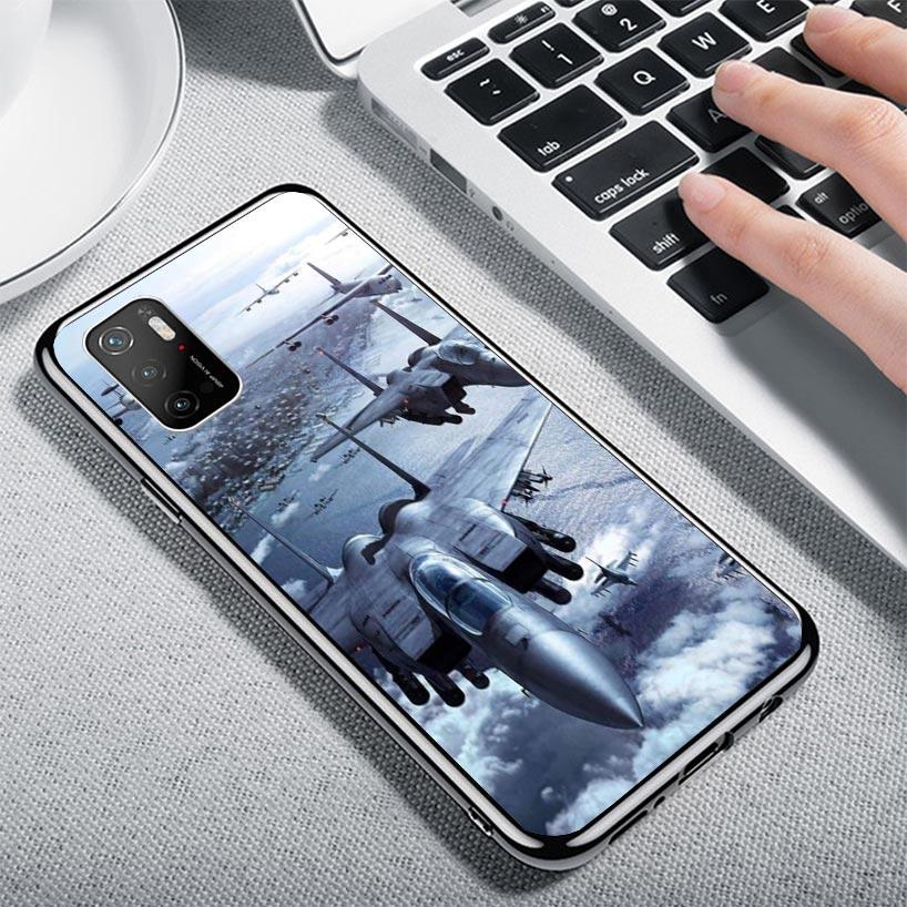 Military Aircraft Warship Fighter Case Phone Cover for Xiaomi Redmi Note 10 9 9S 8 8T 7 5 Pro Mi 12T 11T 10T 9T 12 11 Lite A3 A2