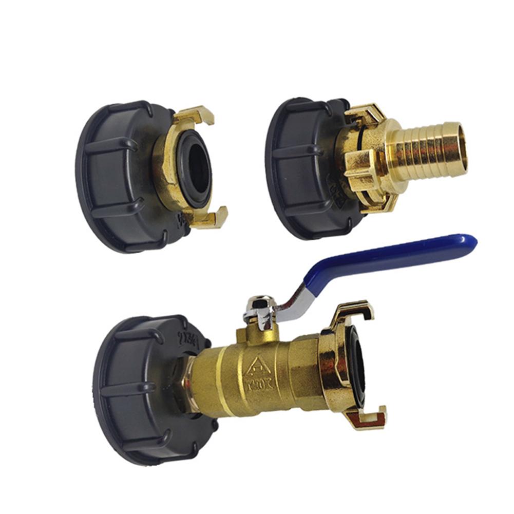 IBC Adapter S60x6 Tote Tank Adapter Anschluss Geka Stil Schlauchanschluss Bewässerung Praktischer Auslass Gewinde Zubehör Verschraubungen