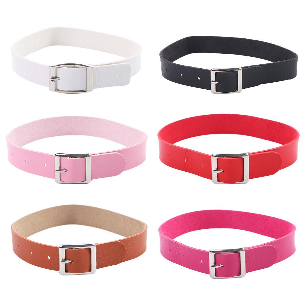 Quality Belt Collar Neck  Jewelry PU Leather Harajuku Choker Jewelry Necklaces Fashion Accessories