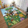Cartoon Rug with Plants vs Zombies Theme Suitable for use as an anti-slip game mat for living room and bedroom sofas