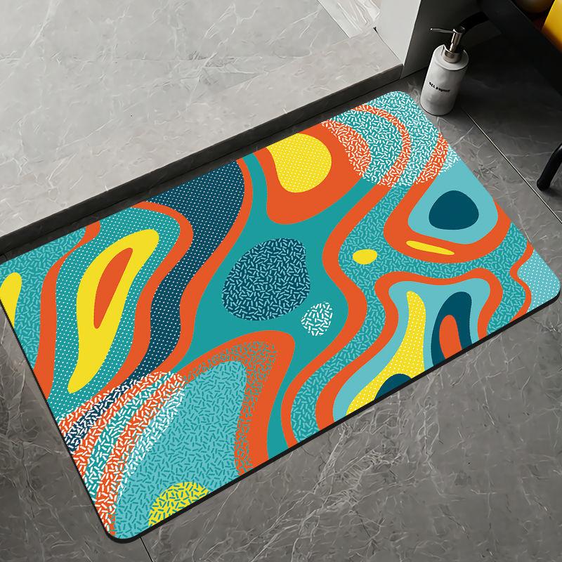 Diatom Mud Toilet Absorbent Anti Slip Pad, Bathroom Floor Mat, Waterproof Kitchen Floor Mat At the Bathroom Entrance