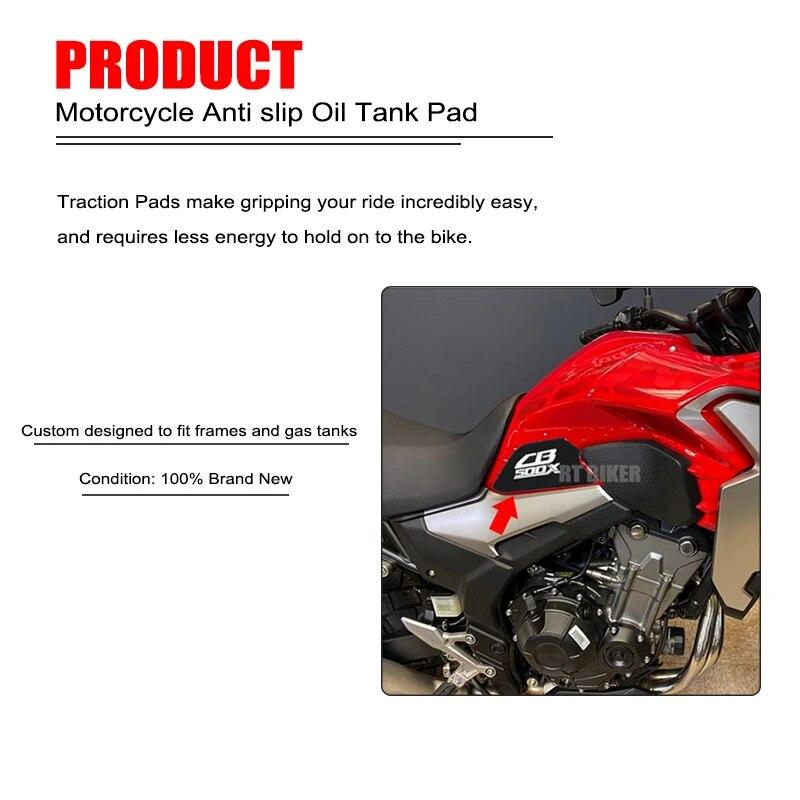For HONDA CB500X CB 500X CB500 X CB 500 X   Motorcycle Non-slip Side Fuel Tank Stickers Waterproof Pad Rubber Sticker