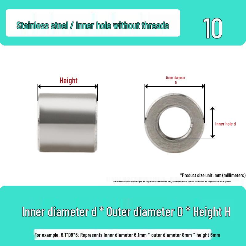 Stainless Steel Spacer Washer and Sleeve Kit - Screw Isolation Bushings and Heightening Pads