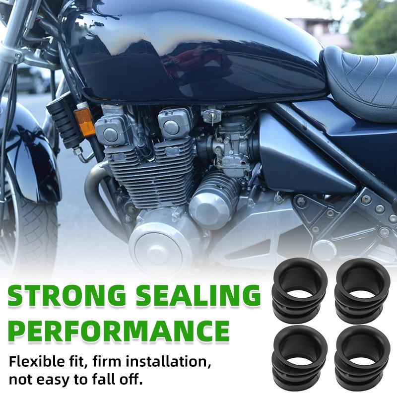 4 Stück Motorrad Gelenk Luftfilter Gummi für Kawasaki ZL 400 ZR 400 ZX 400 ZX 500 ZL 600 ZX 600 ZR 550 ZR 750 Zephyr Eliminator