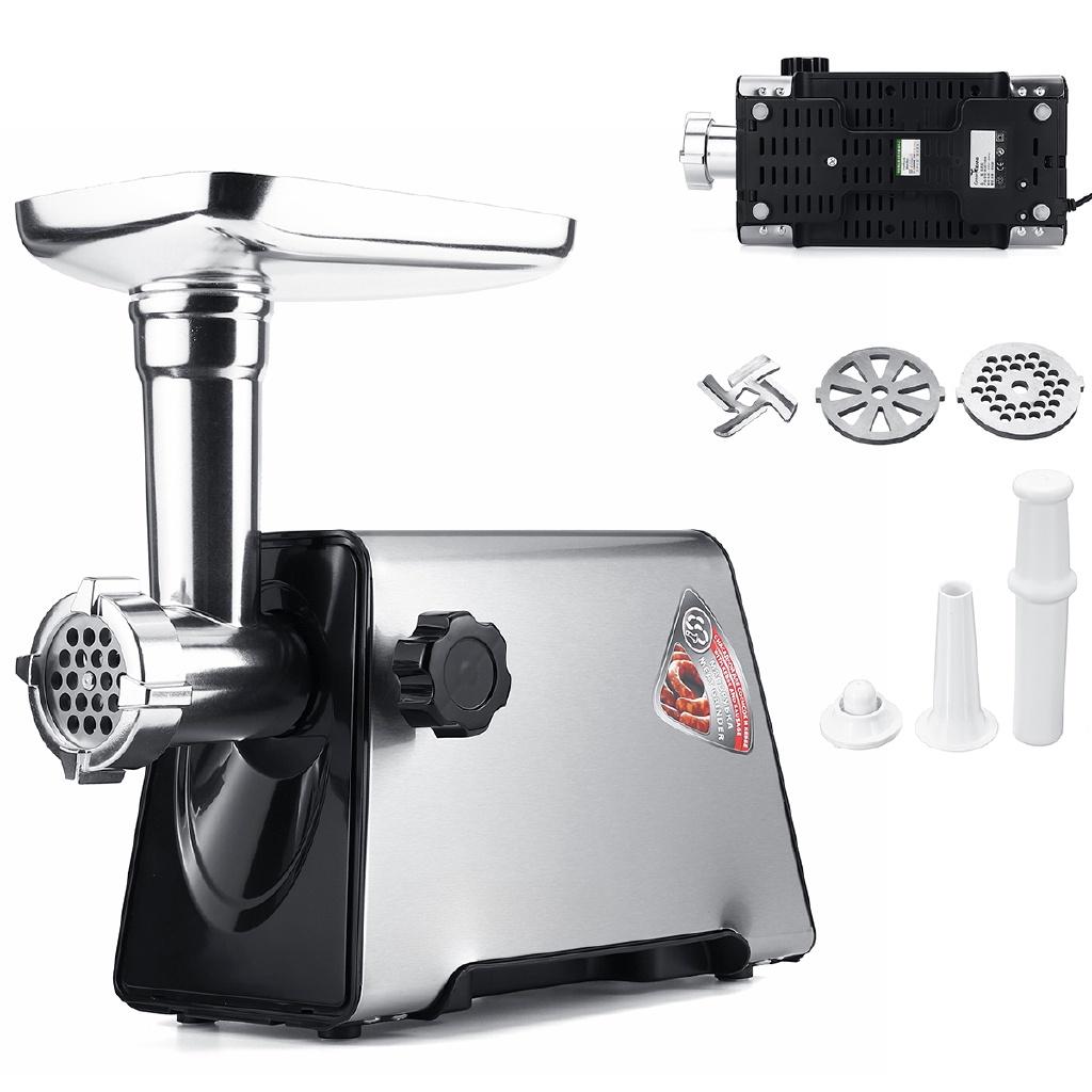 3000W 300obr/min Komercyjna maszynka do mięsa ze stali nierdzewnej 3 noże 3 tuby Maszynki kuchenne rzeźnicze Łatwe do czyszczenia Trwałe