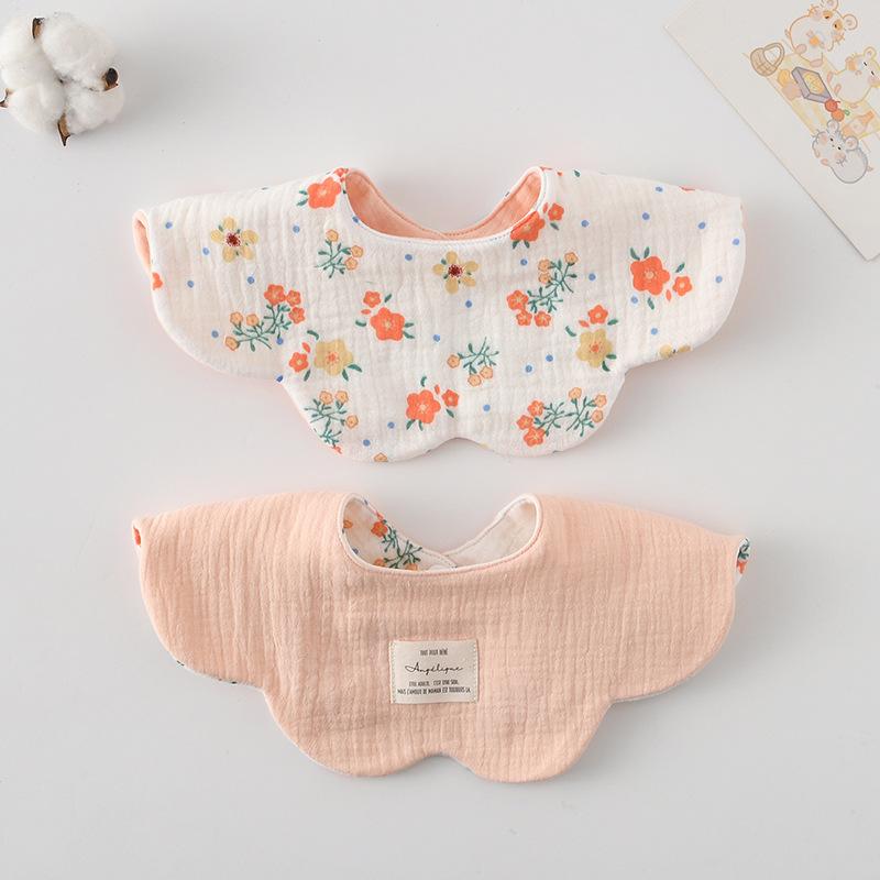 New Cute Cotton Baby Feeding Drool Bib Infants Two-sided Usable Saliva Towel Soft Burp Cloth For Newborn Toddler Kids Bibs