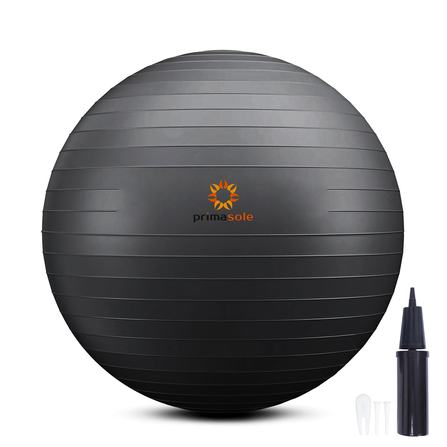 

Prima Sole Fitness with Air Balance Pilates Ball, 65cm, Black, Pump, Ball, Fitness, чёрный