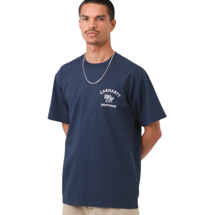 Carhartt WIP SS26 S/S Eightynine T-Shirt Loose Fit Back Logo Letter Casual Crew Neck Short Sleeve T-Shirt Unisex T-Shirt I036205-VQ-XX