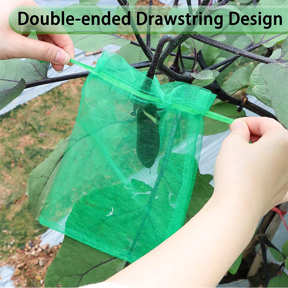 100pcs Fruit Protection Bags with Drawstring for Protecting Fruit and Vegetables