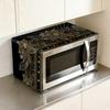 Flower Microwave Dust Cover 35x85cm Polyester Oven Dust Cover Machine Protector For Home Kitchen Dining Room Appliance Cover