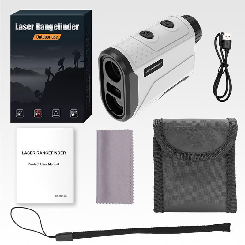 INORM Golf Laser Rangefinder 1200 Yards 6X Lens Golf Compensating Hunting Range Finder Built-in Battery Measuring Tool