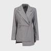 Spring 2025 Women's Retro Striped Stitching Suit Jacket