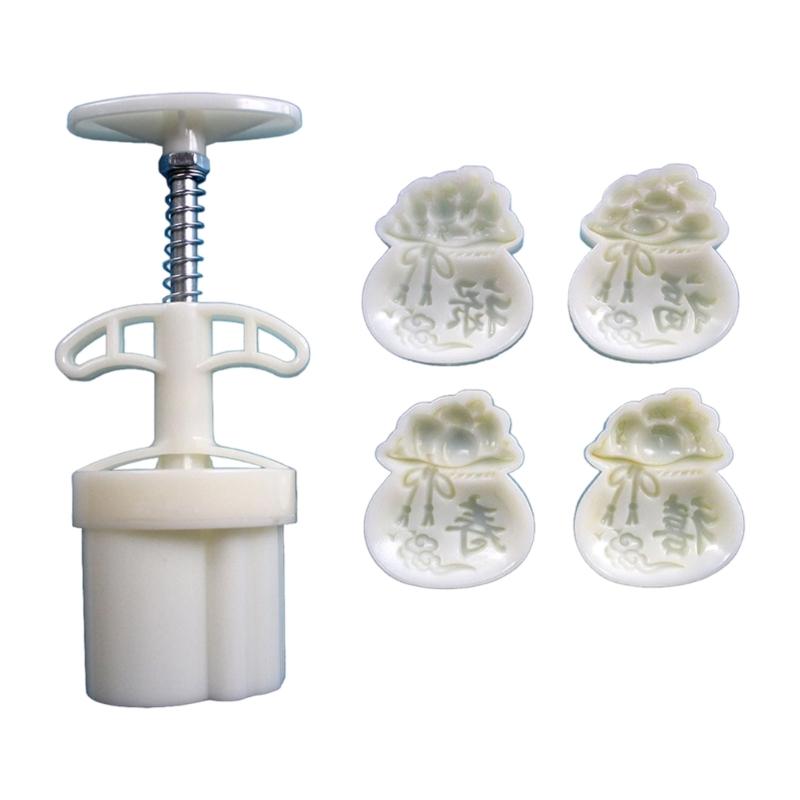 Effective 2/4Pcs Mooncakes Baking Mould 50g 75g Double Size Plastic Kitchen Utensils For Pastries Dessert And Pastries