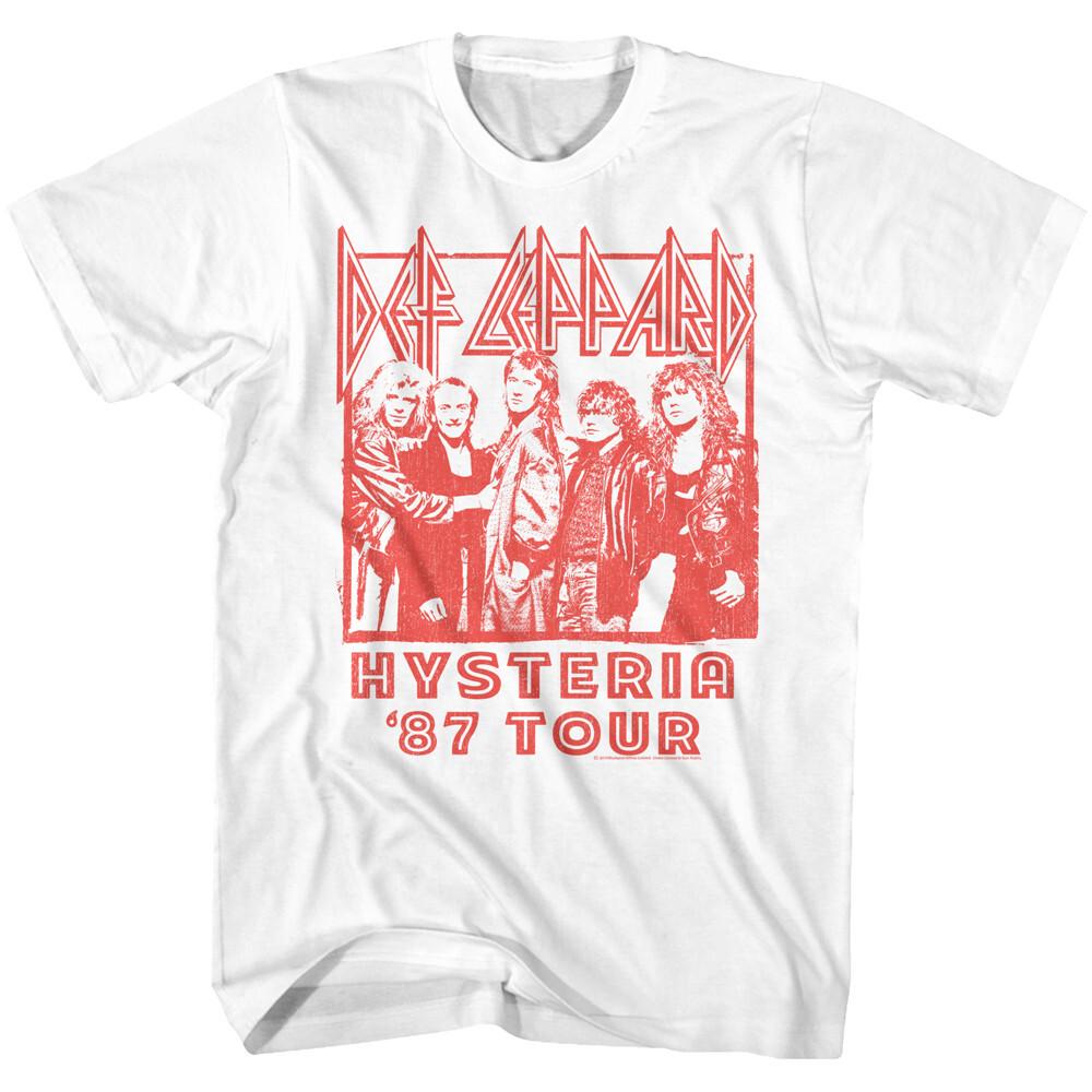 Def Leppard Hysteria 87 Tour Men T Shirt Rock Music Band Merch XL