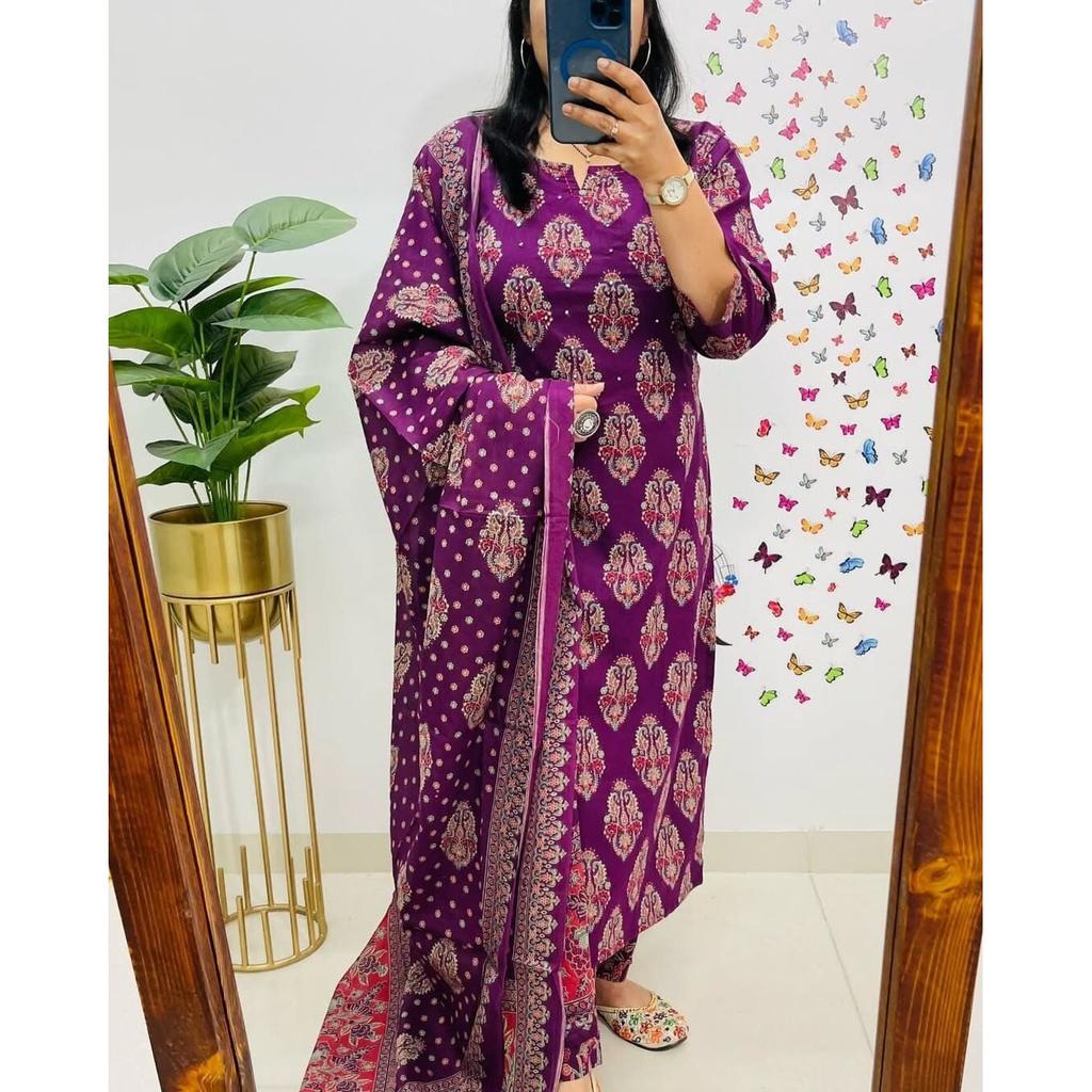 Party Wear Ethnisch Salwar Suit Kurti Hose Dupatta Set Indisch Pakistanisch Oberteil Tunika VF-20242