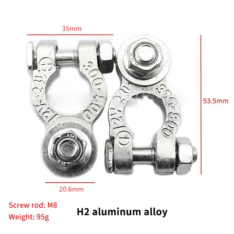 Car Battery Terminal 12V 24V Clamp Pile Head Connector Pole Post Heavy-Duty Clamp Clip Terminal Pile Head For Auto Boat Truck