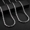 Men's Trendy 304 Stainless Steel Oval Necklace - Simple, Fashionable, Versatile.