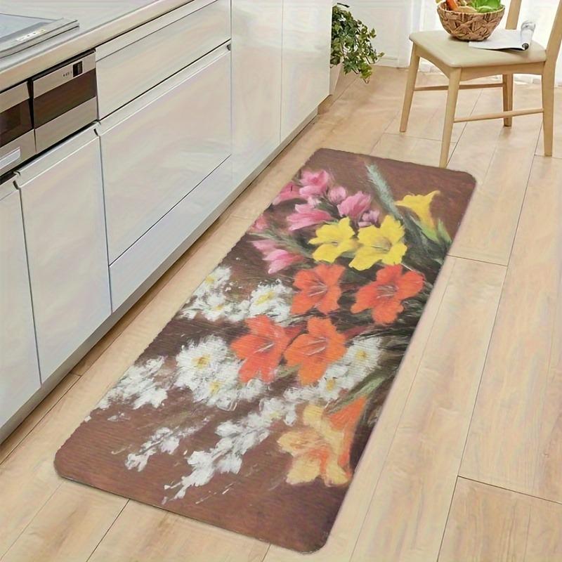 1PC 3D Pattern Kitchen Rug Non-Slip Door Mat Pop design Bathroom Rug Bath Mat Carpet for Home Sink Laundry Decor