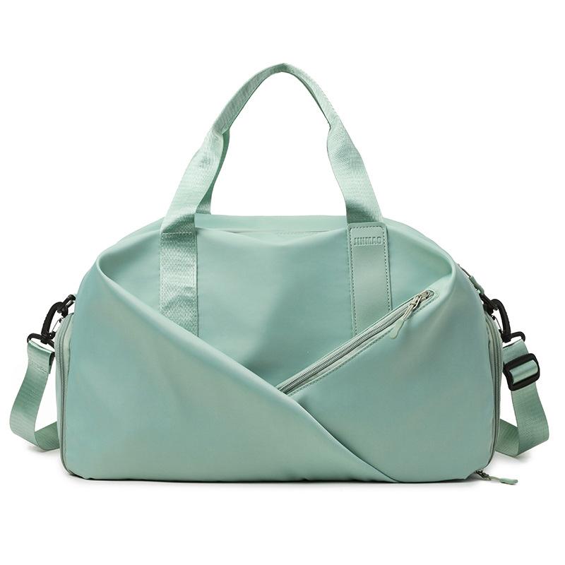 Sports Bag Women's Fitness Bag Women's Wet and Dry Separation Small Light Large Capacity Portable Oblique Span Short Trip