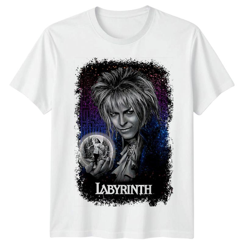 Labirinto (1986) T-shirt Unisex Ispirata a Poster di Film Maglietta Retrò Anni '80
