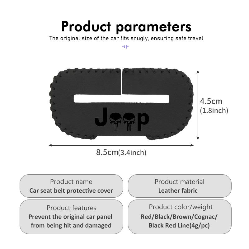 Car Seat Belt Buckle Anti-scratch Protector Cover Safety Seatbelt Lock Buckle Plug Covers For Jeep Cherokee Wrangler JK AJV1