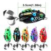 3.5CM -5.4G Mini Frog Soft Bait Set Lifelike Bionic Frog Lures Lure Frog Thunder  Carp Fishing