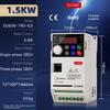 VFD 0.75/1.5 /2.2/4/5.5kw/15kw Input 220V/380V ,Three phase output 220V/380VVector frequency converter,Motor Speed Controller