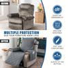 Waterproof Recliner Cover, Non-slip Recliner Cover with Pockets, Pet Scratch-proof Sofa Cover, Washable Furniture Protective Film, Easy To Install