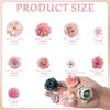 Pack of 50 Assorted Color Small Fabric Flowers for Handmade Crafts Home Decoration and Party Arrangements