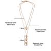 Fashion Multilayer Head Coins Pandent Necklace Sexy Boho Statement Double Deck Chain Women Jewelry