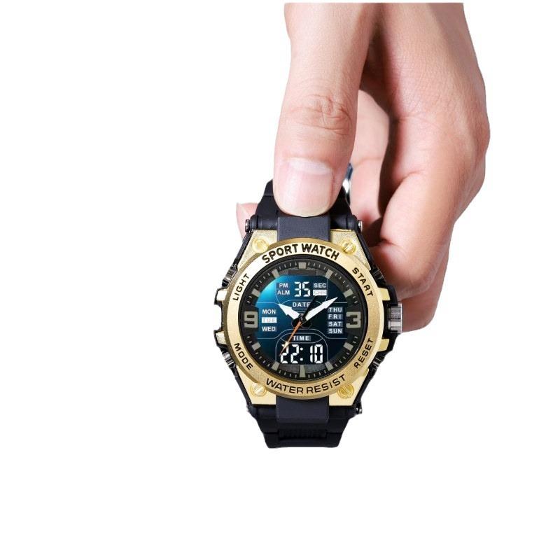 Iron Star Fashion Double Display Men'S Sports Watch Multifunctional Male Student Timing