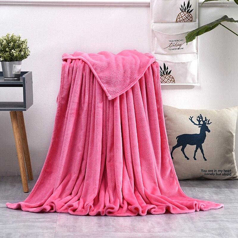 Buy Soft Warm Coral Fleece Blanket Winter Sheet Bedspread Sofa Throw