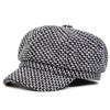 Beret School Old Vintage Autumn Spring Hat Newsboy Brand Latest Fresh Personality Grid Bird Thousand Neutral Gender Women  Men For Hats Wild Casual